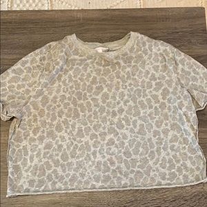 Leopard Print CROPPED Lounge T-Shirt